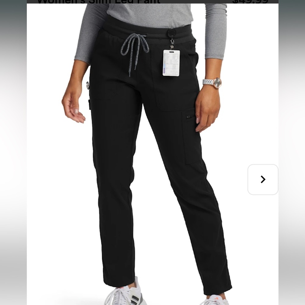 Carhartt Women's Modern Fit Tuck-In Top/Slim Leg Pant size SM/MD black scrub set - Picture 16 of 17